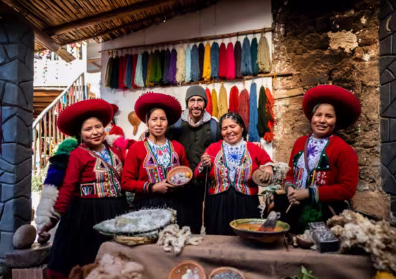 Atelier de tissage traditionnel à Chinchero